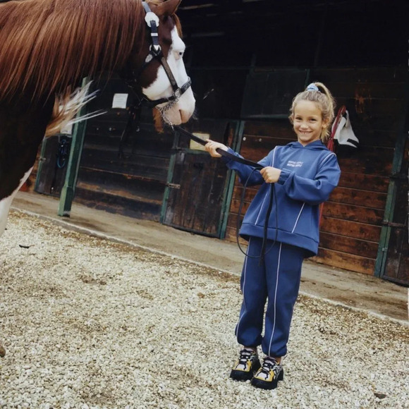 ZARA Kids | Blue-Gray | NEOPRENE SPORTY SWEATSHIRT - Picture 5 of 8